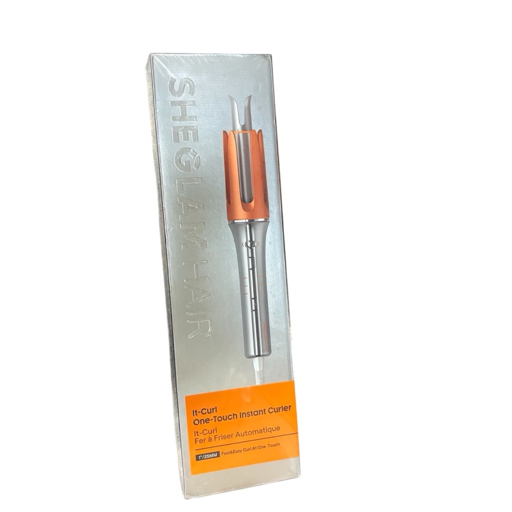 SHEGLAM Hair Curler in Orange and Silver